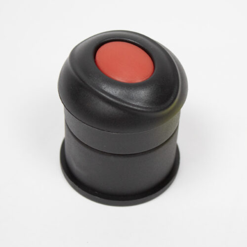 Push Button for Front Wheel of Sporty Dog Trailer